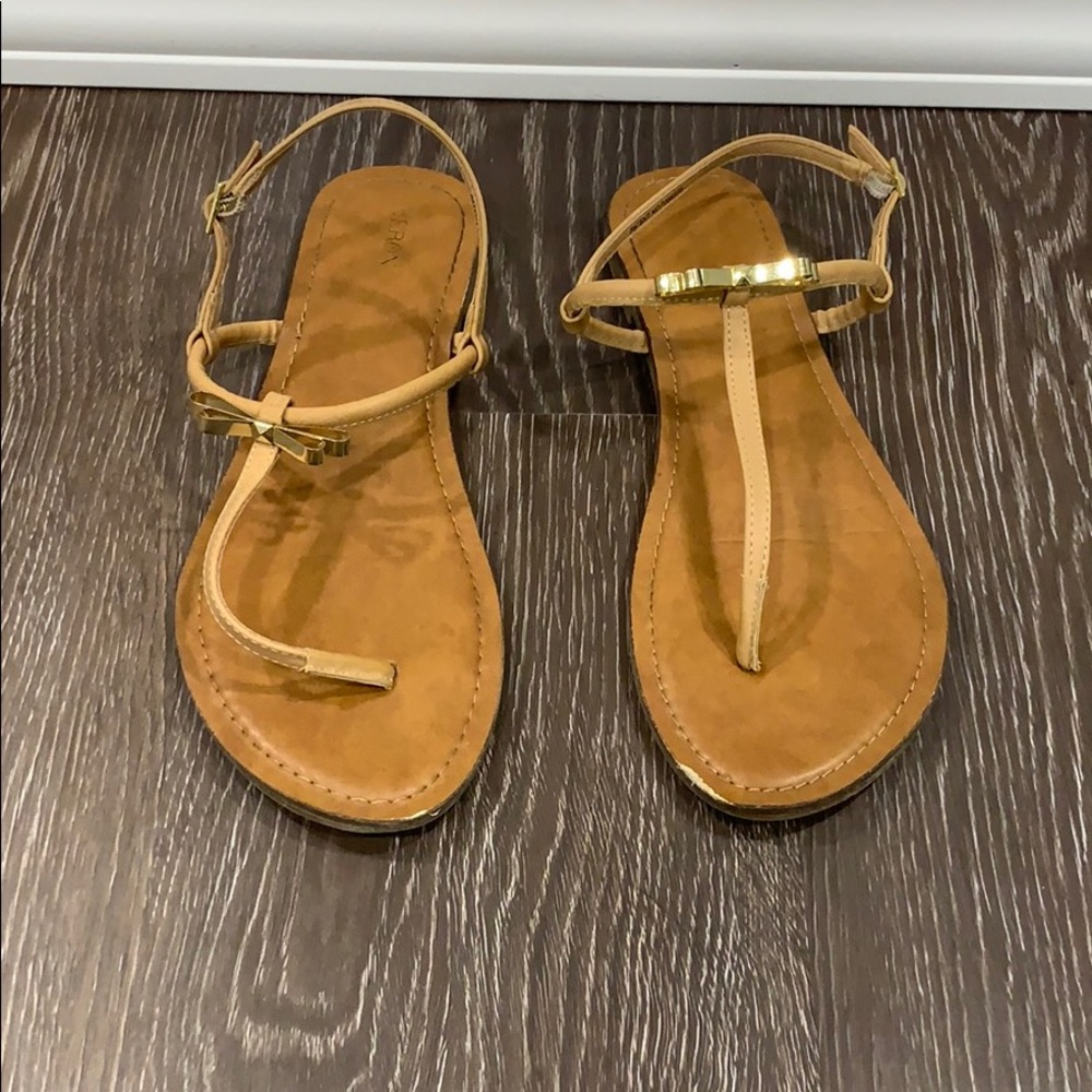 Tan sandals